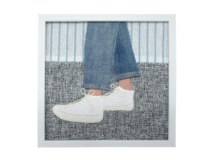 DEBOUT baskets blanches jeans