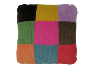 Coussin patch velours