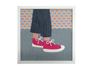 DEBOUT baskets roses